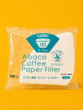 Filtry Cafec Abaca Coffee Paper Filter 103 White (100 szt.)